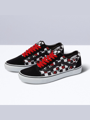 Customs Roses Checkerboard Old Skool