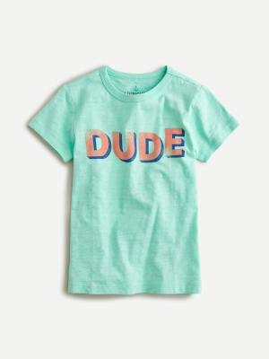 Kids' "dude" T-shirt