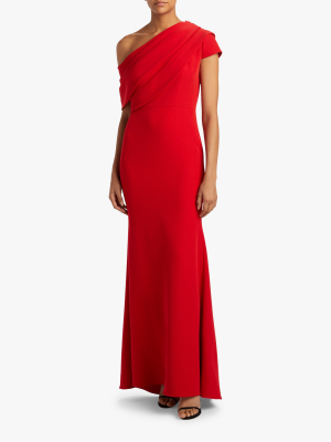 Asymmetrical Drape Gown