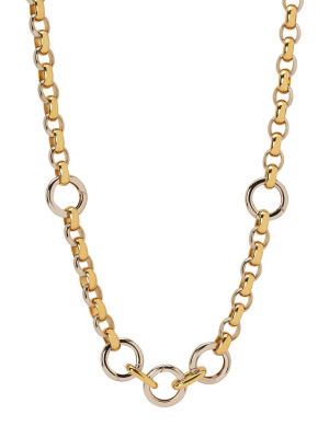 Oversized Belcher Chain - Yellow & White Gold