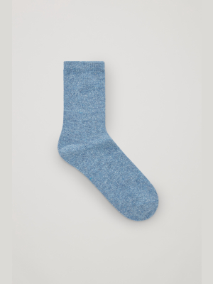 Speckled Wool-silk Socks