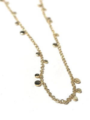 Silver Girl Tiny Dot Necklace