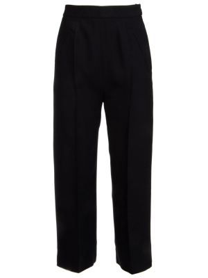 Prada Contrast Piping Cropped Trousers