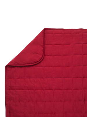 Adult Quilted Blanket In Ruby 2.5