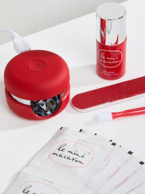 Le Mini Macaron Gel Manicure Kit Cherry Red