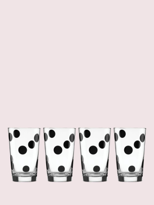 Deco Dot 12oz Glass Set