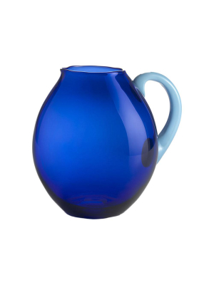 Nason Moretti Light Blue With Blue Dandy Pitcher