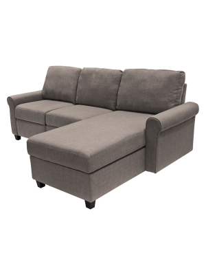 Copenhagen Reclining Sectional With Right Storage Chaise - Serta