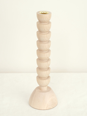 Albert Candle Holder In Maple