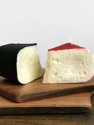 Fetta Formaggio Red & Black Cheese Slice Candle