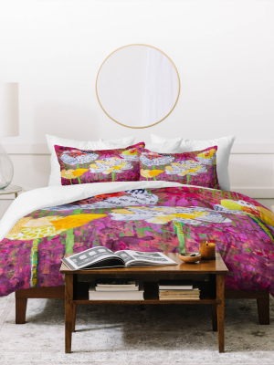 Elizabeth St Hilaire Nelson Mums Lightweight Duvet Cover - Deny Designs®