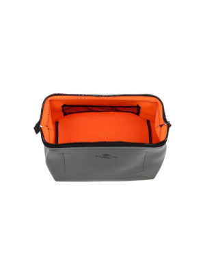 Wired Pouch - Large - Light Gray & Orange