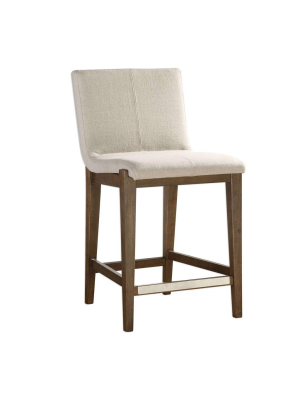 Klemens Linen Counter Stool