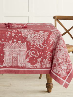 'twas The Night Before Christmas Jacquard Tablecloth