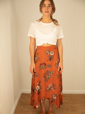 Wilder Wrap Skirt Native Floral