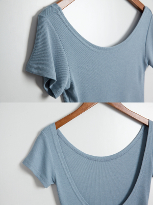 'erin' Back Scoop Essential Top (5 Colors)