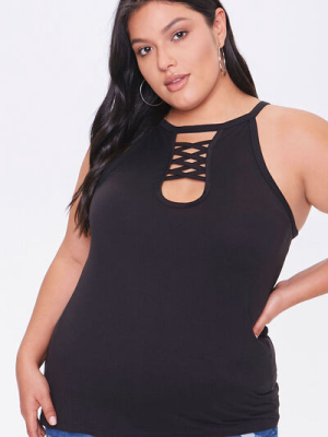 Plus Size Caged Cami