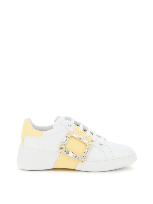 Roger Vivier Viv' Skate Strass Buckle Sneakers