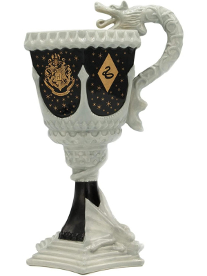 Silver Buffalo Harry Potter Hogwarts Crest 20oz Sculpted Ceramic Goblet Mug