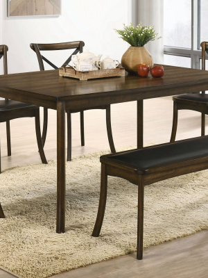 Somers Rectangular Dining Table Burnished Oak - Iohomes