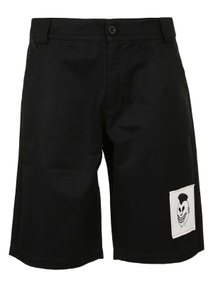 Paccbet Graphic Patch Bermuda Shorts