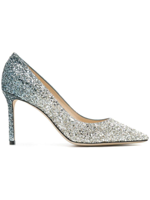 Jimmy Choo Romy Glitter 85 Pumps