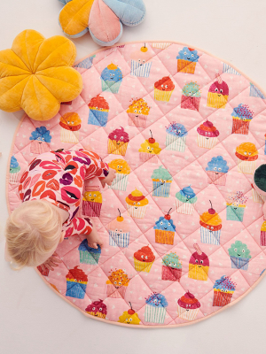 Cupcakes Quilted Baby Play Mat