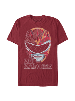 Men's Power Rangers Geometric Ranger T-shirt