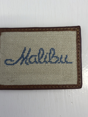 Malibu Needlepoint Card Wallet