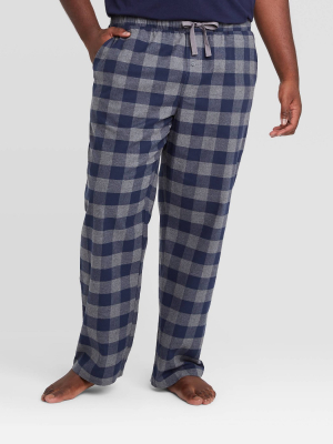 Men's Big & Tall Plaid Flannel Pajama Pants - Goodfellow & Co™ Gray