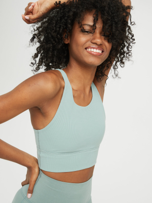 Offline Ribbed Longline Sports Bra