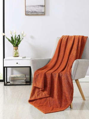 Kate Aurora Ultra Soft & Plush Herringbone Fleece Throw Blanket Covers