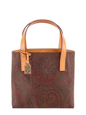 Etro Paisley Printed Tote Bag