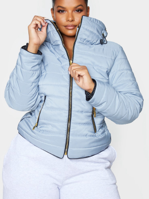 Plus Mara Grey Puffer Jacket