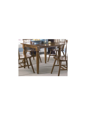 Creations Drop Leaf Table In Brown - Liberty Furniture