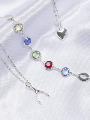 Silver Plated Chain With Heart Pendant