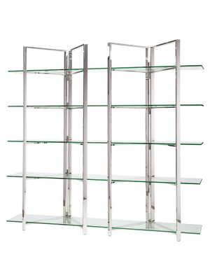 Nuevo Elton Display Shelving - Silver