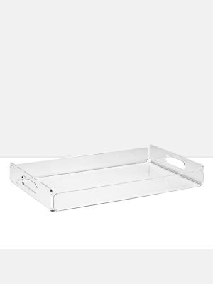 Lucite Acrylic 16.75 X 9.5" Rectangle Tray