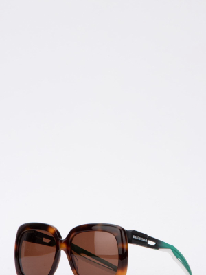 Balenciaga Eyewear Hybrid Square Frame Sunglasses