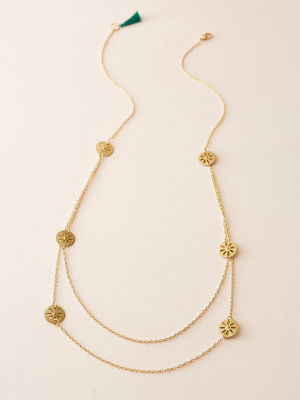 Chameli Necklace - Petal Coin