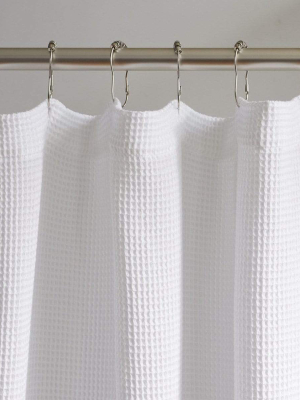 Coyuchi Organic Waffle Shower Curtain