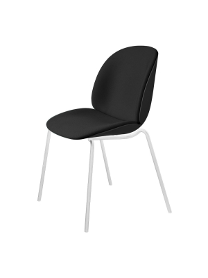 Beetle Dining Chair, Stackable - Front Upholstered - Chrome Base