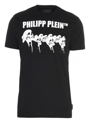 Philipp Plein Skulls Graphic Print Crew-neck T-shirt