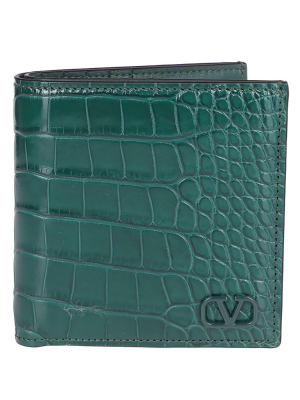 Valentino Vlogo Embossed Bi-fold Wallet