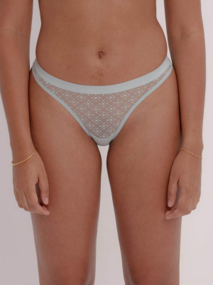 Diamond Mesh Mini Briefs Spring Blue