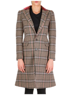 Neil Barrett Plaid Single-breasted Coat