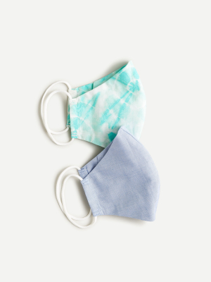 Kids' Pack-of-two Nonmedical Face Masks In Mixed Prints