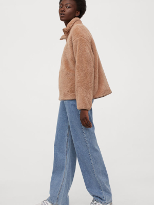 Faux Shearling Top