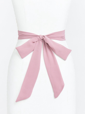 Bridesmaid Sash ~ Antique Rose Chiffon