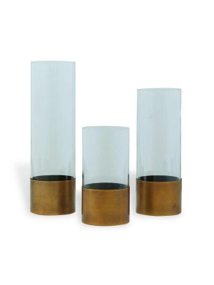 Evanston Clear Vases (set Of 3)